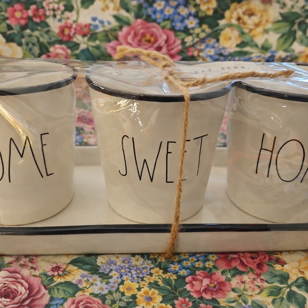 Rae Dunn Home Sweet Home Ceramic Set